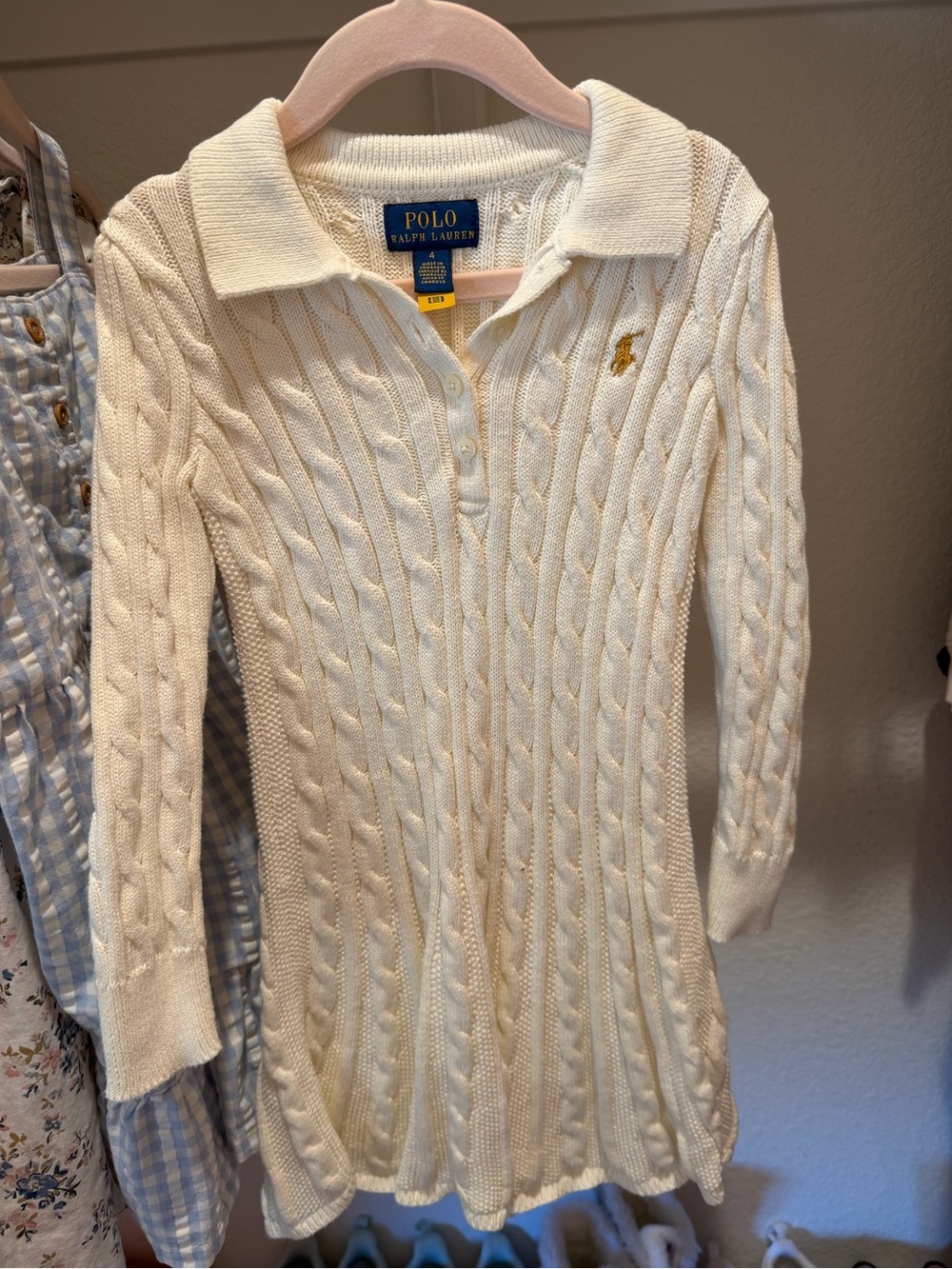 Polo Ralph Lauren Cream Sweater Dress 4
